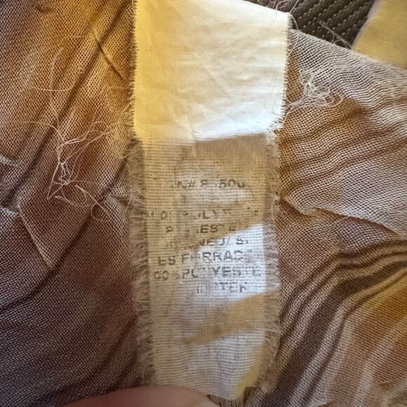 XOXO Sheer Striped Long Sleeve Blouse With Tie Cuffs - Picture 9 of 9